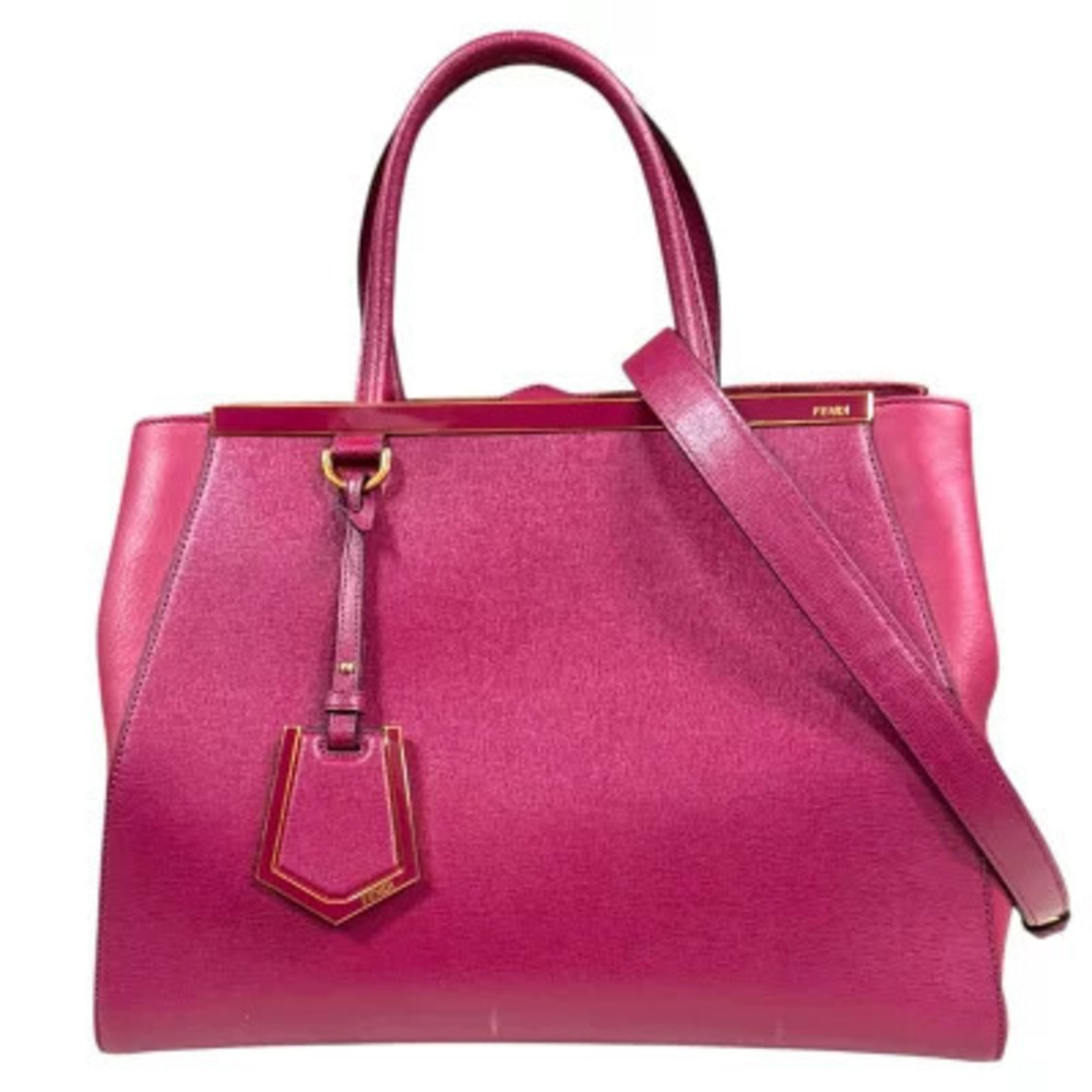 Fendi Toujours Shoulder Bag Leather Purple